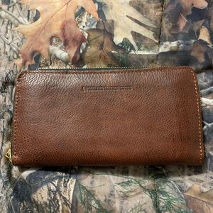 Portland Leather goods accordion wallet nutmeg